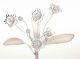 Pearl & Crystal Flower Pick - 2669